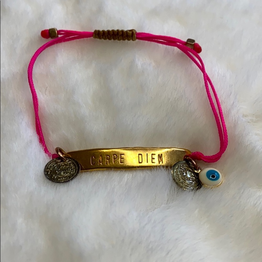 Carpe Diem adjustable bracelet